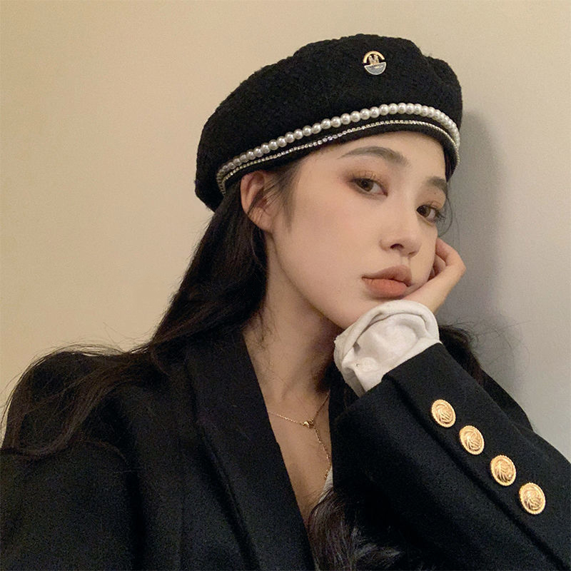 W102 Winter Beret, Chain, Pear - Beret French Wool ulasan dan harga