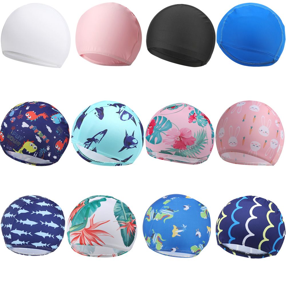 Cartoon  Children Boys Girls H - Swim Hat Silicone ulasan dan harga
