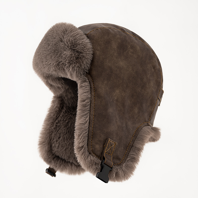 1pcs Men's Winter Retro leathe - Winter Trapper Hat ulasan dan harga