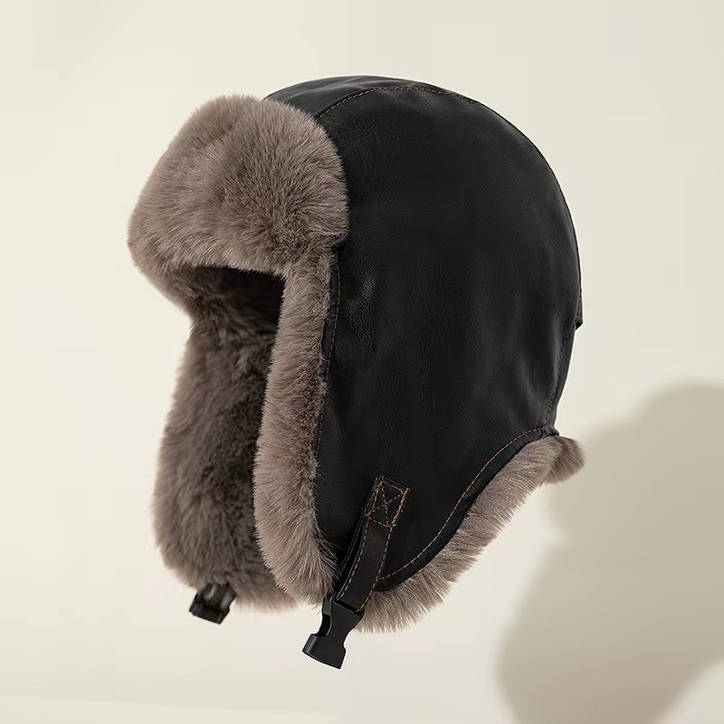 1pcs Men's Winter Retro leathe - Winter Trapper Hat ulasan dan harga