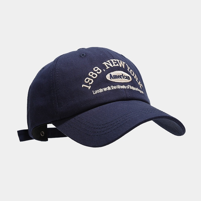 1989 New York Embroidered Base - Dad Hat Cotton ulasan dan harga