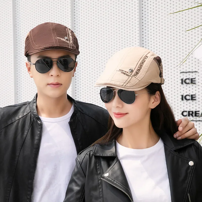 Unisex Skull Letters Newsboy C - Newsboy Cap Ivy ulasan dan harga
