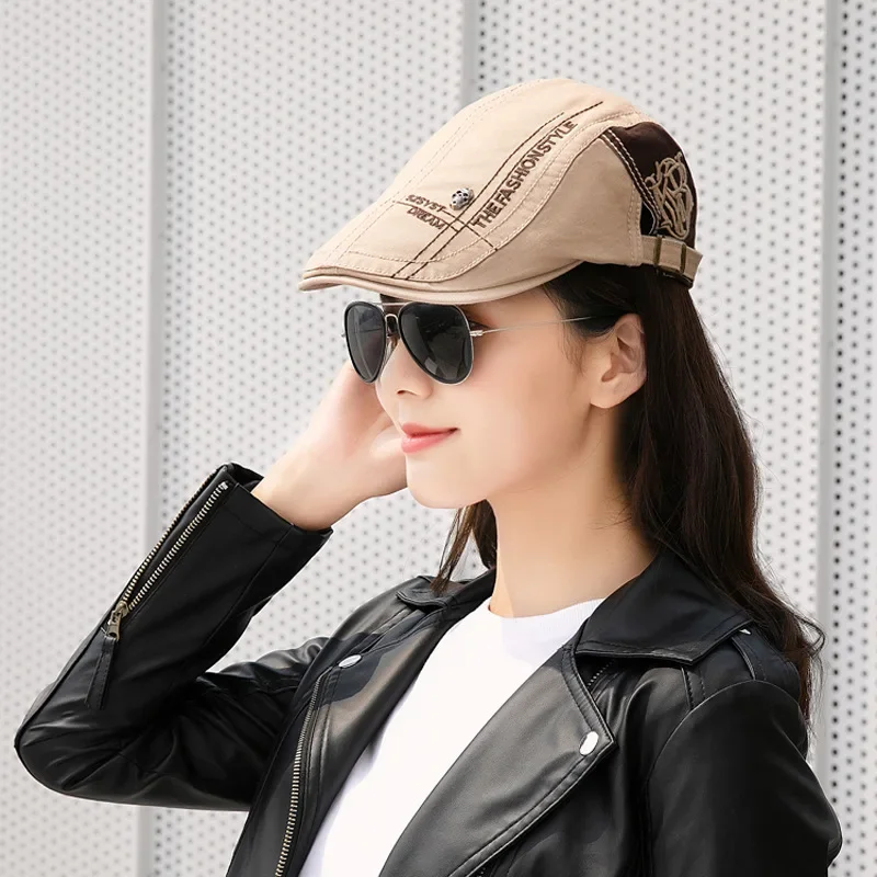 Unisex Skull Letters Newsboy C - Newsboy Cap Ivy ulasan dan harga