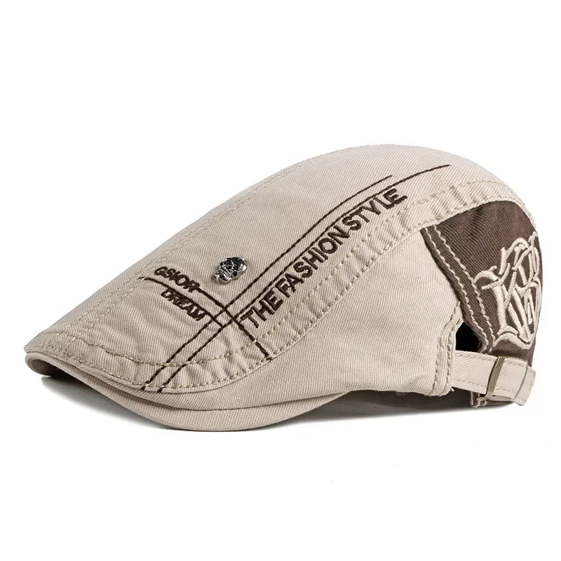Unisex Skull Letters Newsboy C - Newsboy Cap Ivy ulasan dan harga