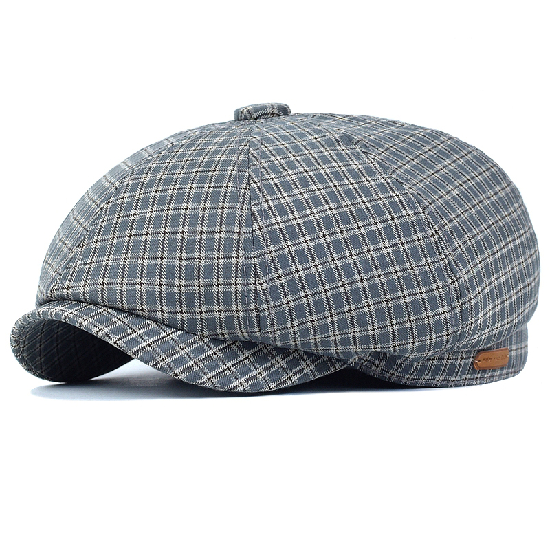 Spring Summer Plaid Newsboy Ca - Dad Hat Cotton ulasan dan harga
