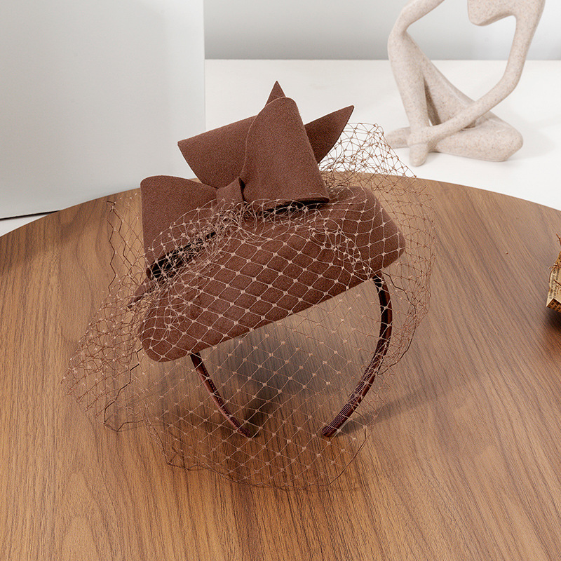 French Black Beret Fascinator  - Beret French Wool ulasan dan harga