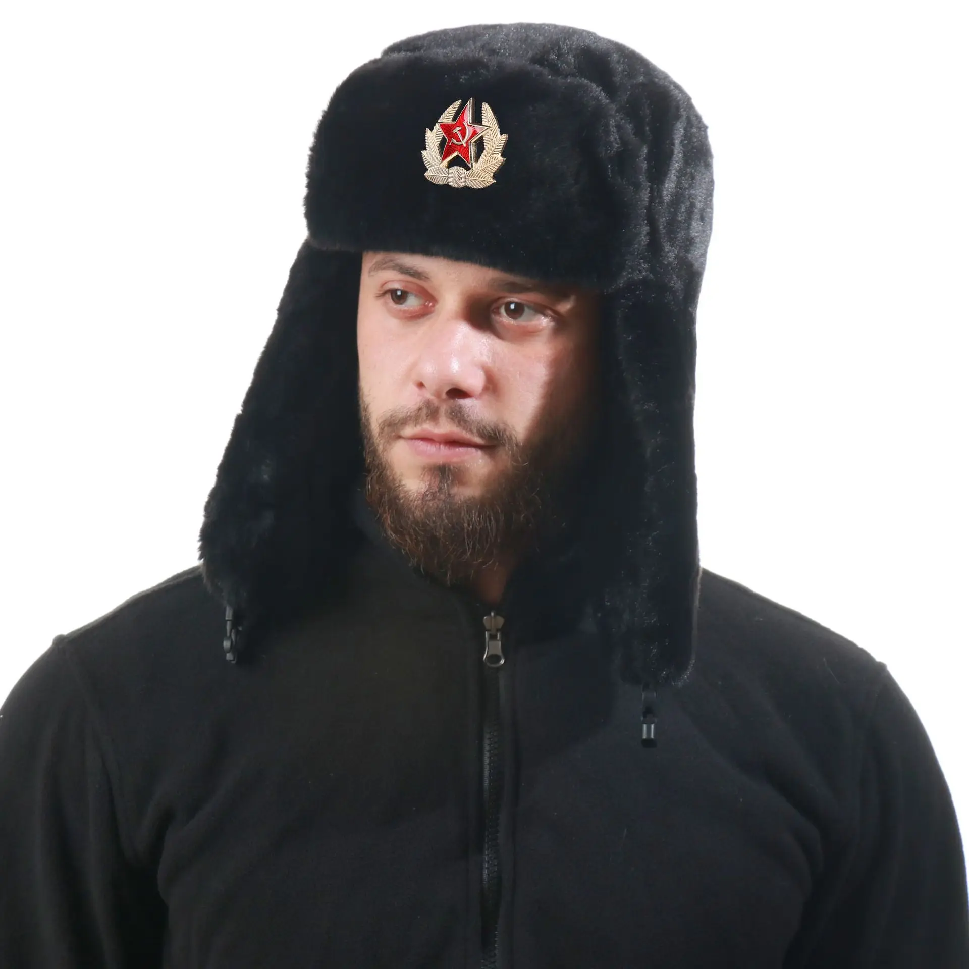 Soviet Badge Ushanka Men&Women - Winter Trapper Hat ulasan dan harga