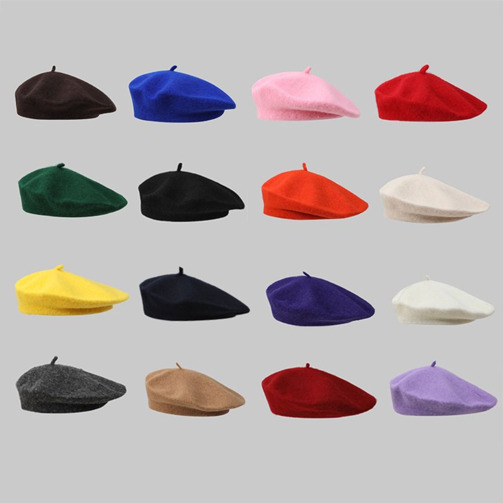 Fashion Warm Winter Wool Beret - Beret French Wool ulasan dan harga