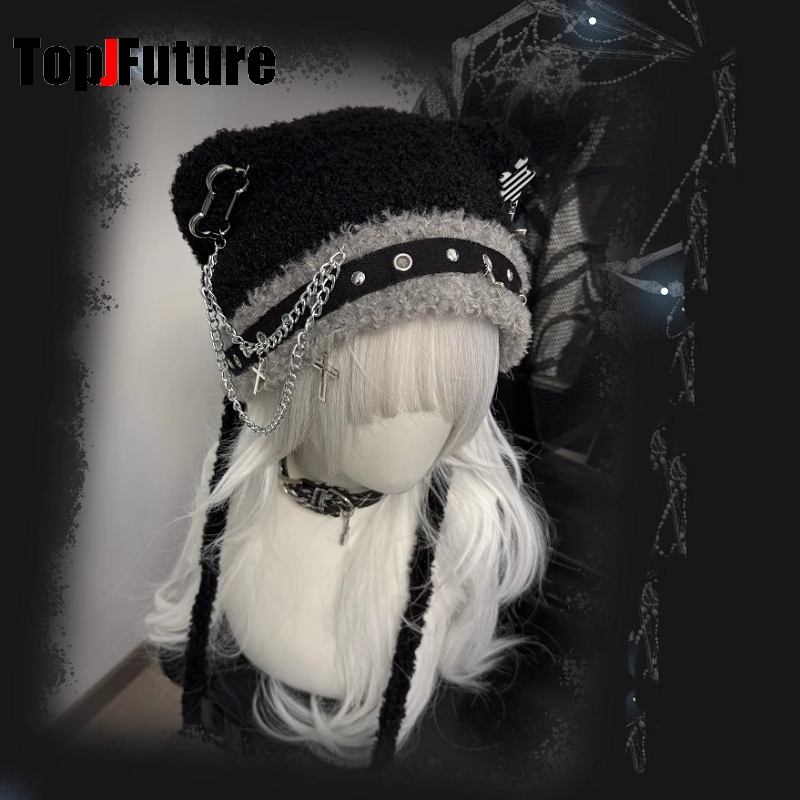 Women Japanese Harajuku Y2K Gi - Winter Trapper Hat ulasan dan harga