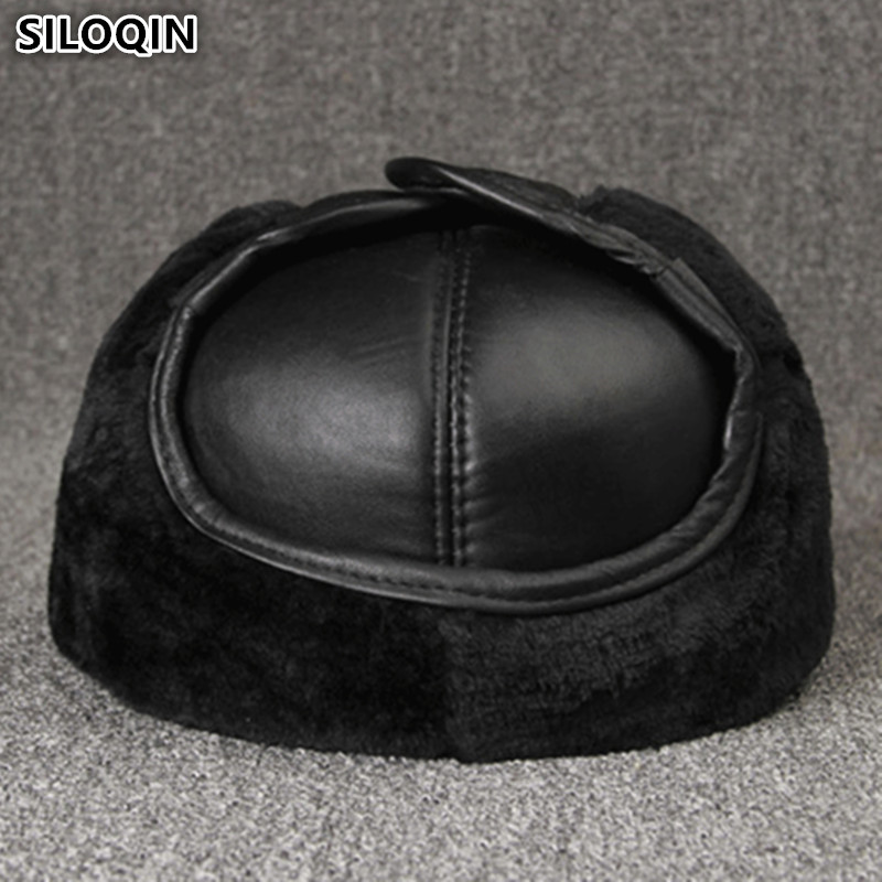 Genuine Leather caps Winter Wa - Winter Trapper Hat ulasan dan harga