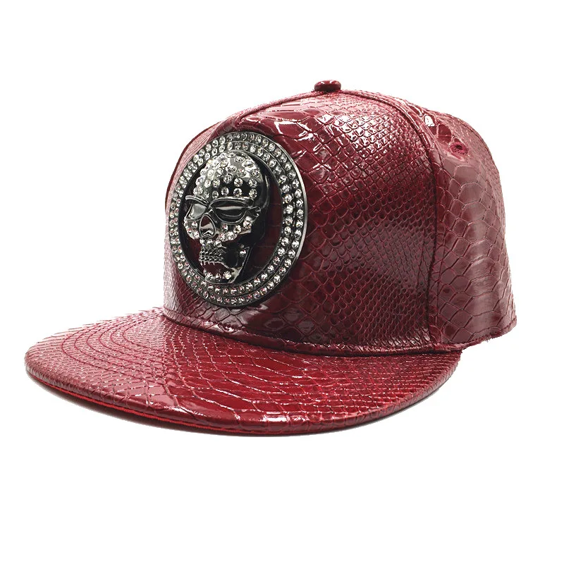 Brand Oohmy Men Women PU Leath - Snapback Hat Flat ulasan dan harga